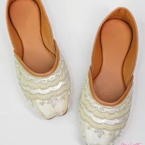 white abstract afreen jutties top