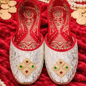 maharaja mor silver handcrafted peacock mojris