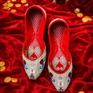 Noor-Paisley Heritage Silver Handcrafted Mojris