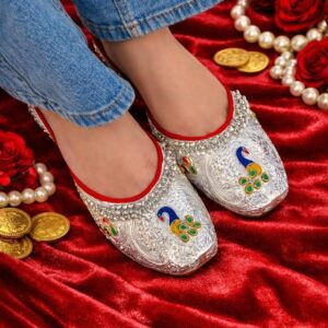 Neel-Mor Pearl Trim Silver Daily-Festive Mojris