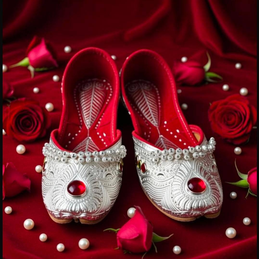 noor jashn kundan silver mojris noor jashn kundan silver mojris