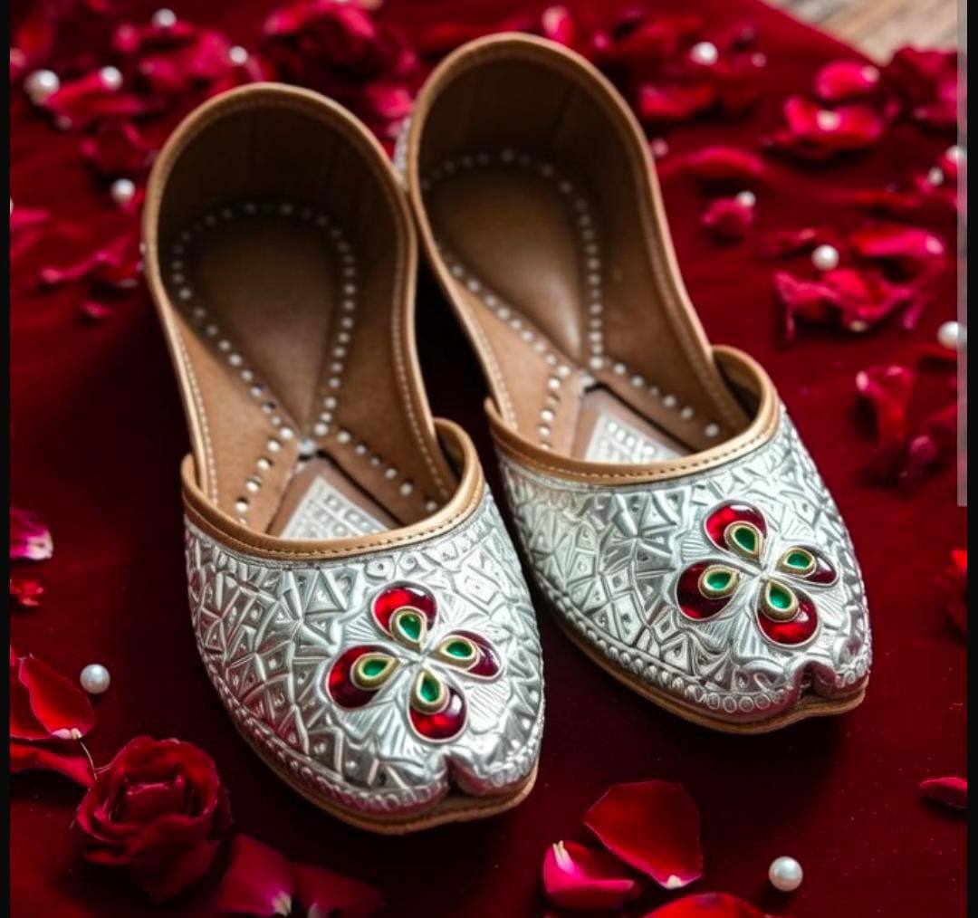 noor jashn kundan silver mojris noor jashn kundan silver mojris